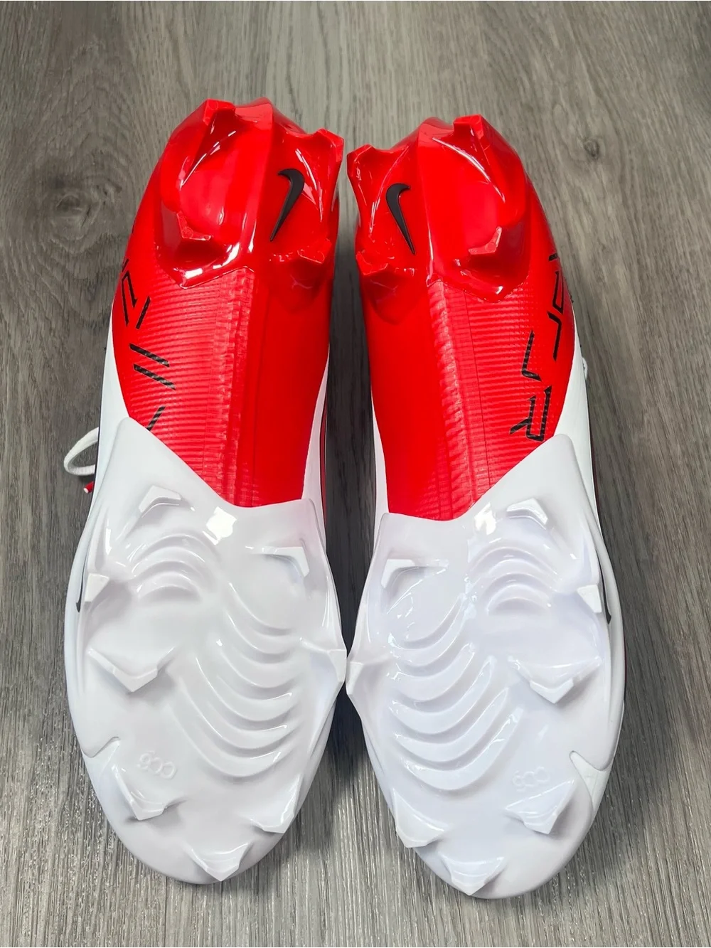 Nike‎ Vapor Edge Pro 360 2 White/Red Football Cleats Mens Size 12.5 FN7759-108